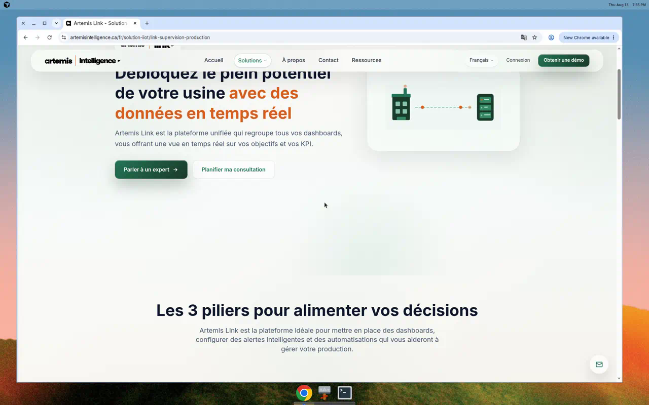 Les 3 piliers Artemis Link